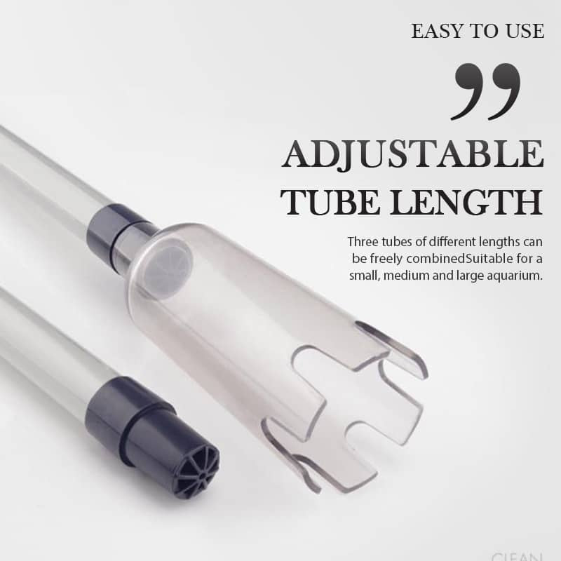 🐠Elektrický čistič štrku do akvárií – napájaný z batérie, s nastaviteľnou dĺžkou trubice a ľahko sa čistí – ideálny pre všetky akvária 🧹🐟