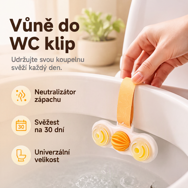 🌸 Voňavá toaletná spona Neustála eliminácia zápachu – Rozlúčte sa s nepríjemným zápachom