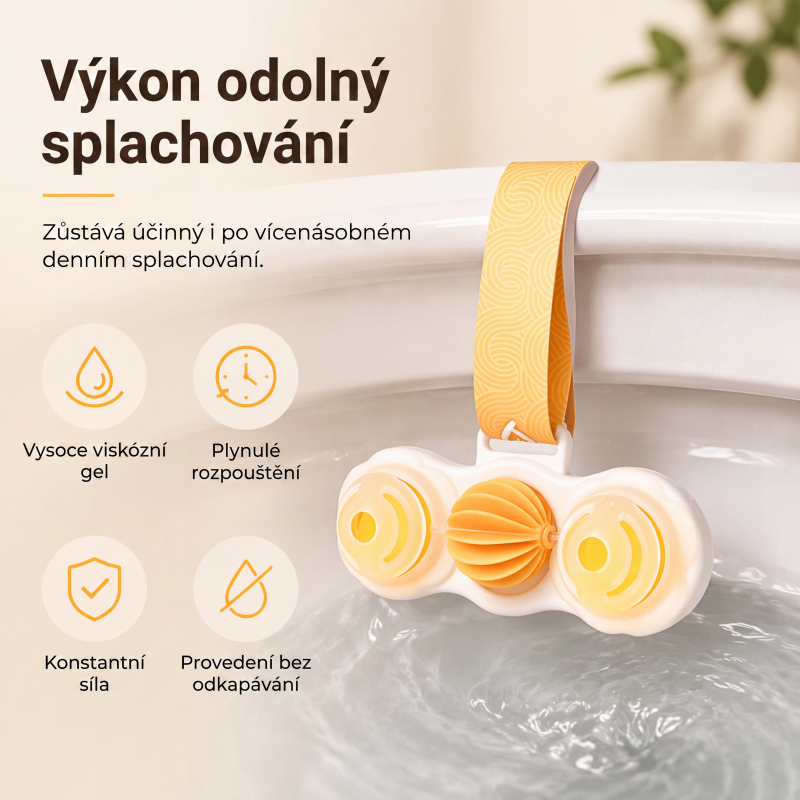 🌸 Voňavá toaletná spona Neustála eliminácia zápachu – Rozlúčte sa s nepríjemným zápachom