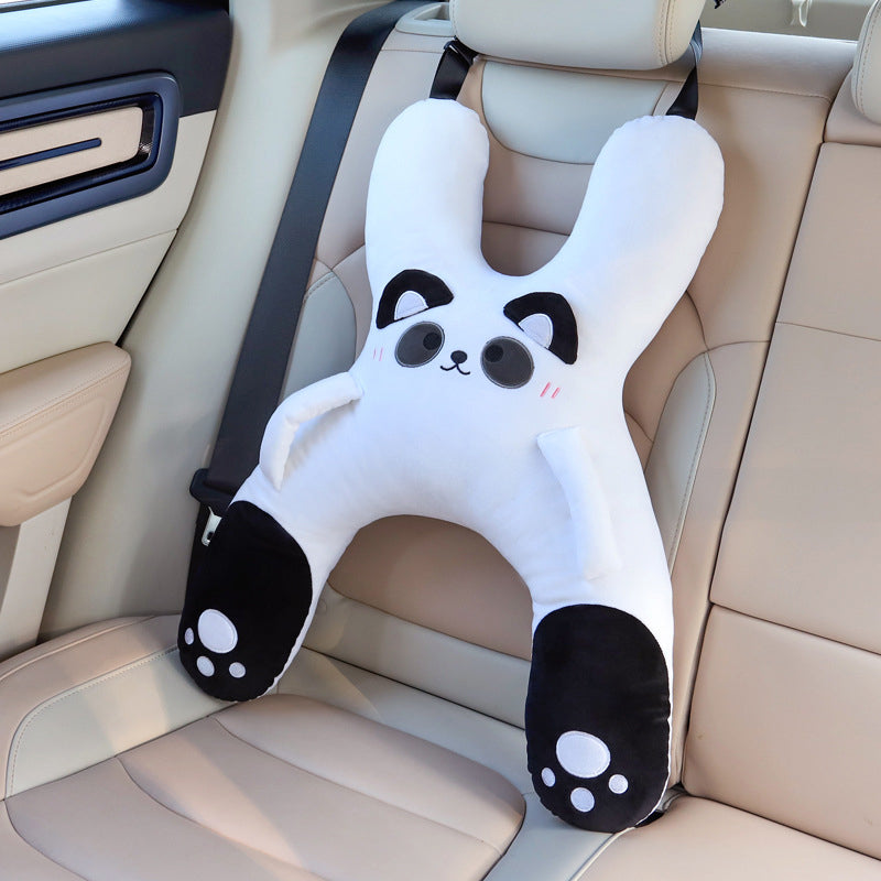 🧸 Mäkký vankúšik do auta v tvare písmena H pre malé deti – ergonomická opierka hlavy a krku pre deti