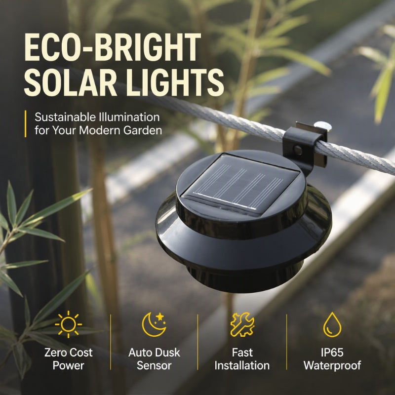 ☀️💡 Osvetlite odkvapy, ploty a záhradné múriky – solárne vonkajšie LED svetlá, bez nutnosti pripojenia k elektrickej sieti 🏡✨