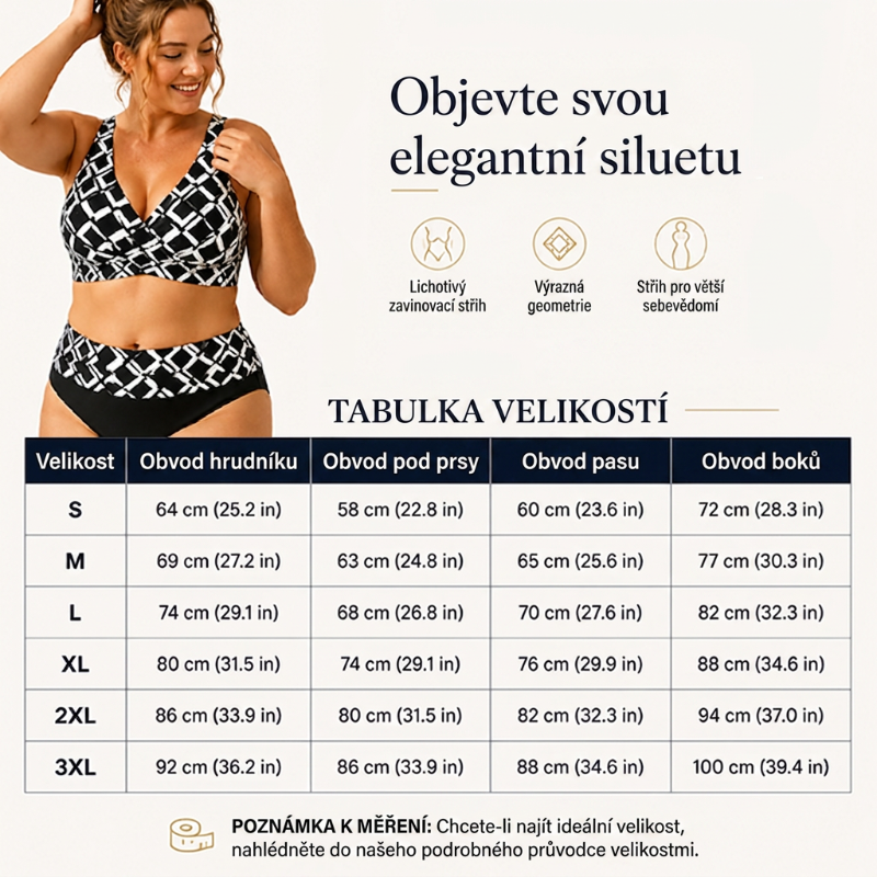 👙🌊Dámsky dvojdielny bikini set s vysokým pásom